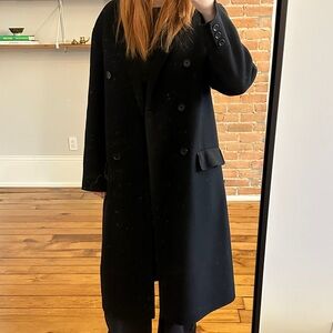 Reformation Double Breasted Oversized Wool Coat